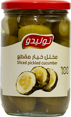 مخلل خيار مقطع